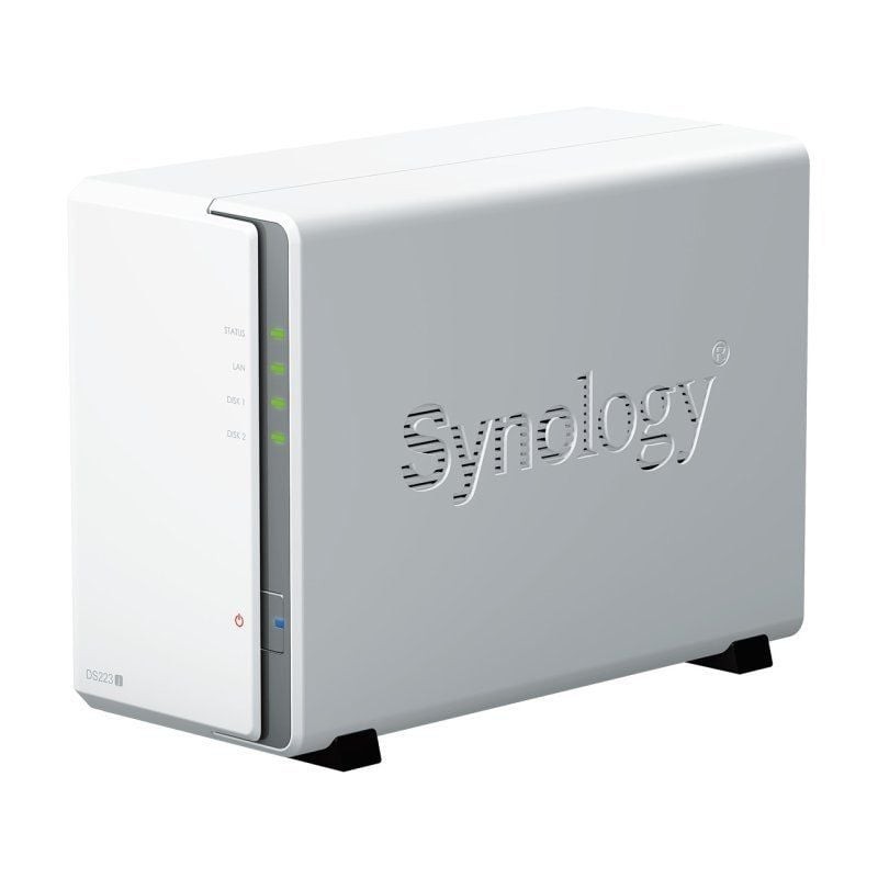 NAS Synology Diskstation DS223J/ 2 Bahías 3.5″- 2.5″/ 1GB DDR4/ Formato Torre