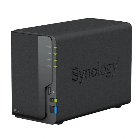 NAS Synology Diskstation DS223/ 2 Bahías 3.5″- 2.5″/ 2GB DDR4/ Formato Torre