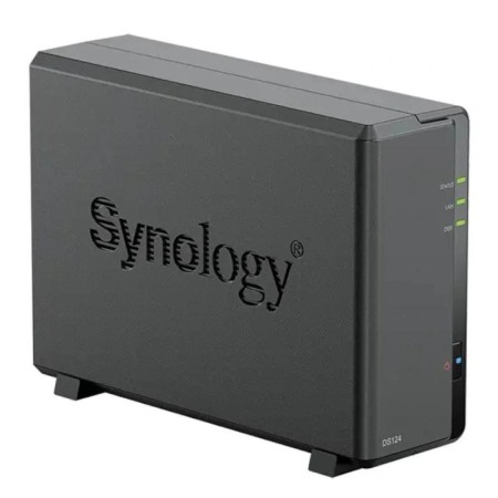 NAS Synology Diskstation DS124/ 1 Bahía 3.5″- 2.5″/ 1GB DDR4/ Formato Torre
