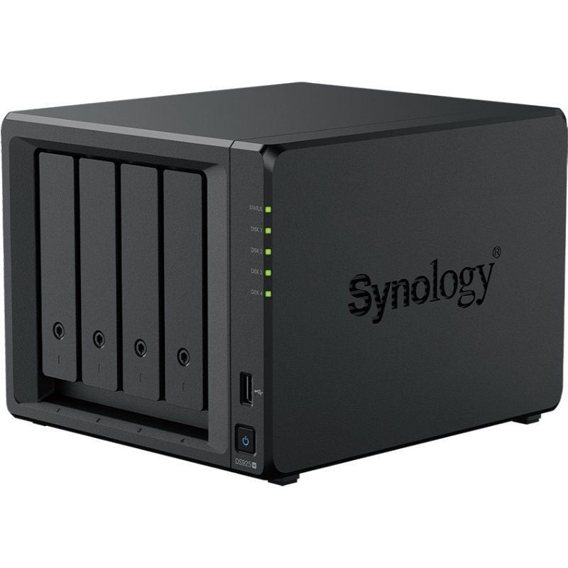 NAS Synology Diskstation DS925+/ 4 Bahías 3.5″- 2.5″/ 4GB DDR4/ Formato Torre