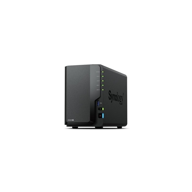NAS Synology Diskstation DS225+/ 2 Bahías 3.5″- 2.5″/ 2GB DDR4/ Formato Torre