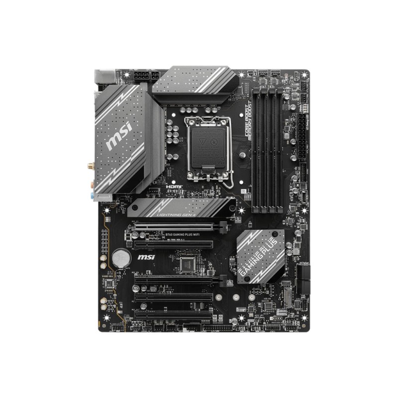 Placa base msi 1700 b760 gaming plus wifi atx - 4x ddr5 - 4x sata3 - 2x usb 3.2 - 1x usb tipo c - 4x usb 2.0 911 - 7d98 - 007