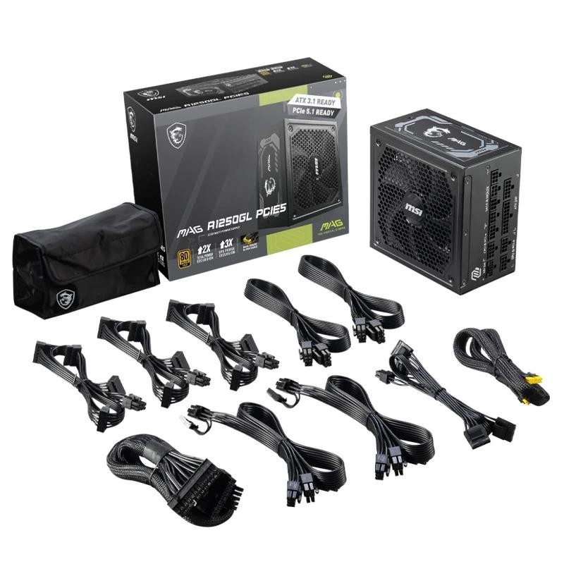 Fuente alimentacion msi mag a1250gl gaming atx 1250w