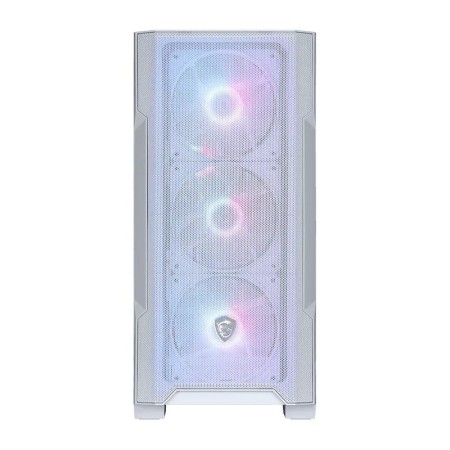 Caja ordenador gaming msi mag forge m100r m - atx argb cristal templado blanco