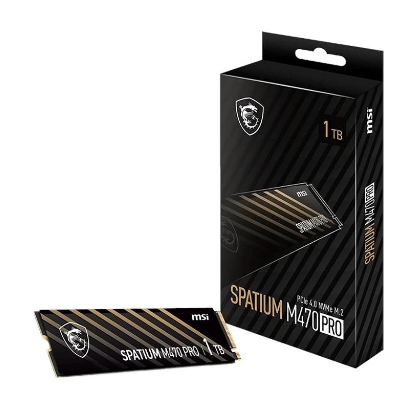 Disco duro interno solido ssd msi spatium m470 pro 1tb m.2 nvme pcie4