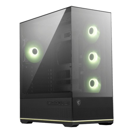 Caja ordenador gaming msi mag pano 110r pz atx rgb cristal templado negra