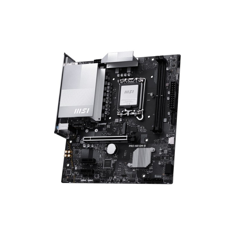 Placa base msi pro pro h810m - b lga 1851 matx - 2x ddr5 - 4x sata3
