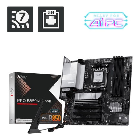 MSI Placa Base PRO B850M-P DDR5 WIFI AM5