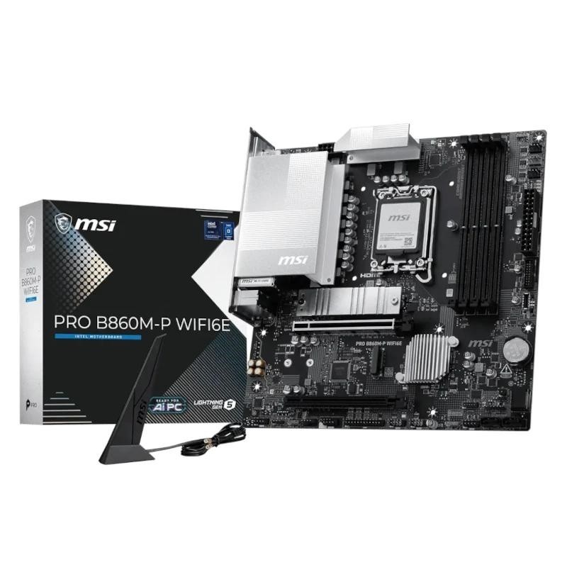 Placa base msi pro b860m - p wifi6e lga 1851 matx - 4x ddr5