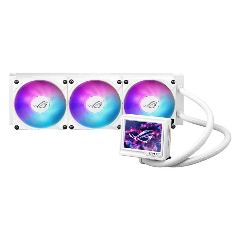 Kit refrigeracion liquida asus rog ryujin iii 360 argb extrema 3x 120mm blanca