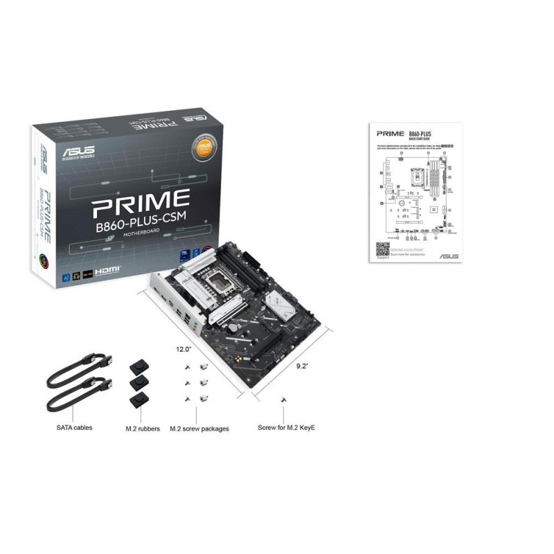 Placa Base Asus Prime B860-PLUS CSM Socket 1851/ DDR5/ PCIe 5.0