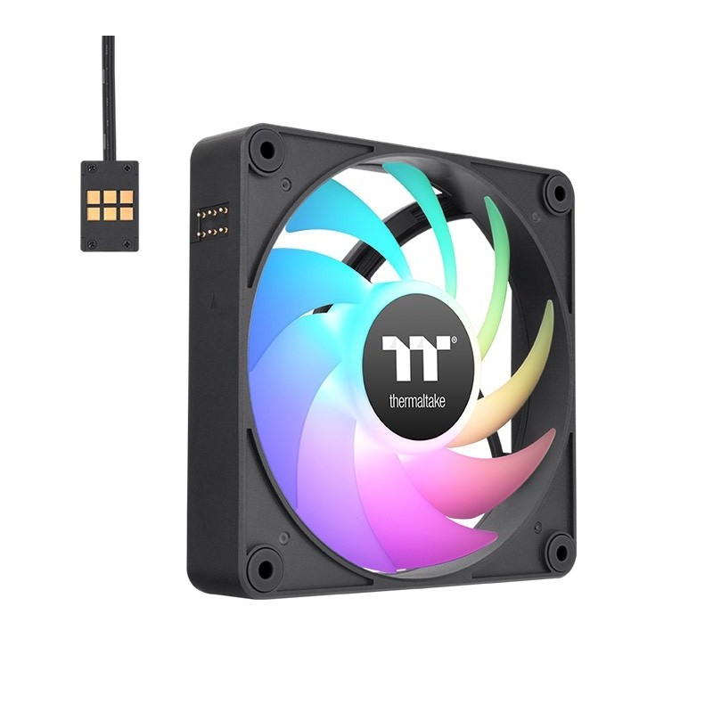 Ventilador caja magnetico thermaltake ct140 ex argb 3x 140mm negro