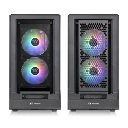 Caja ordenador gaming thermaltake ceres 350 mx atx argb cristal templado negra
