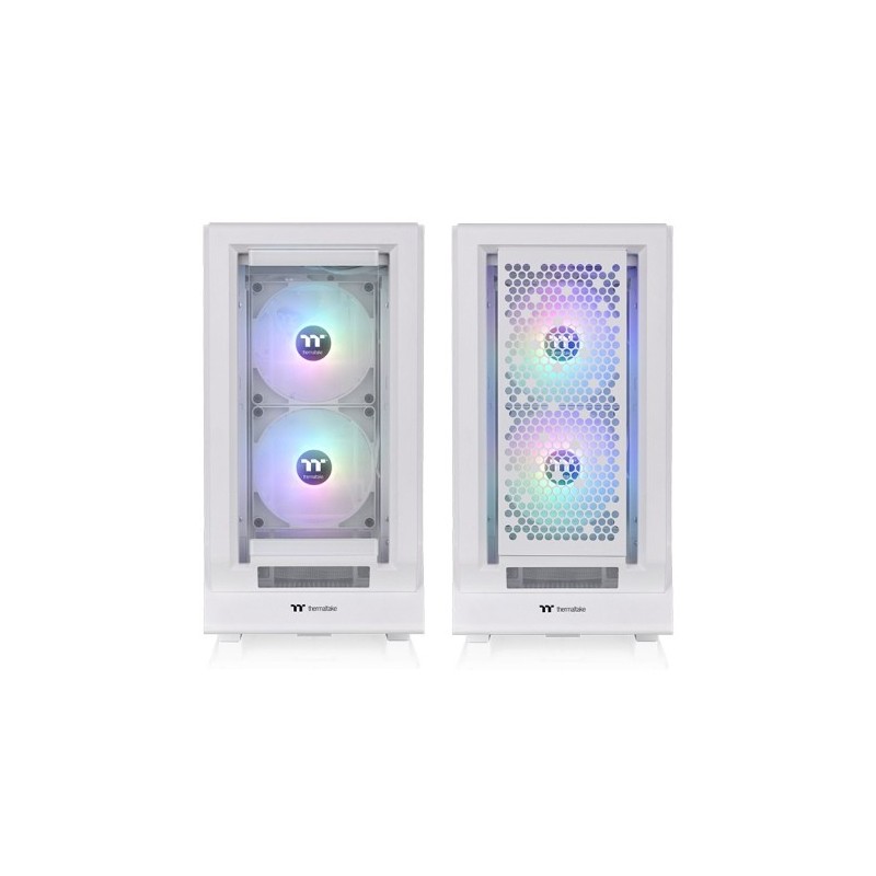 Caja ordenador gaming thermaltake ceres 350 mx atx argb cristal templado blanco