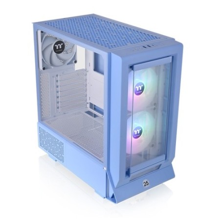 Caja ordenador gaming thermaltake ceres 350 mx atx argb cristal templado azul
