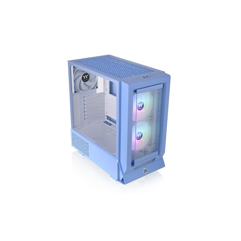 Caja ordenador gaming thermaltake ceres 350 mx atx argb cristal templado azul