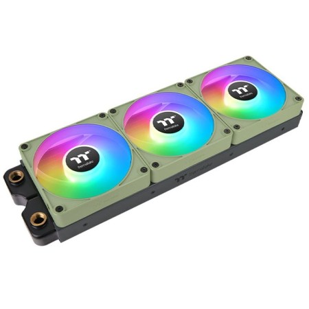 Ventilador caja inv magnetico thermaltake ct120 ex argb 3x 120mm verde matcha