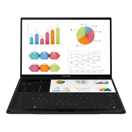 Portátil Convertible Asus ZenBook Duo OLED UX8406CA-QL336W Intel Core Ultra 7-255H/ 32GB/ 1TB SSD/ 14″ Táctil/ Win11