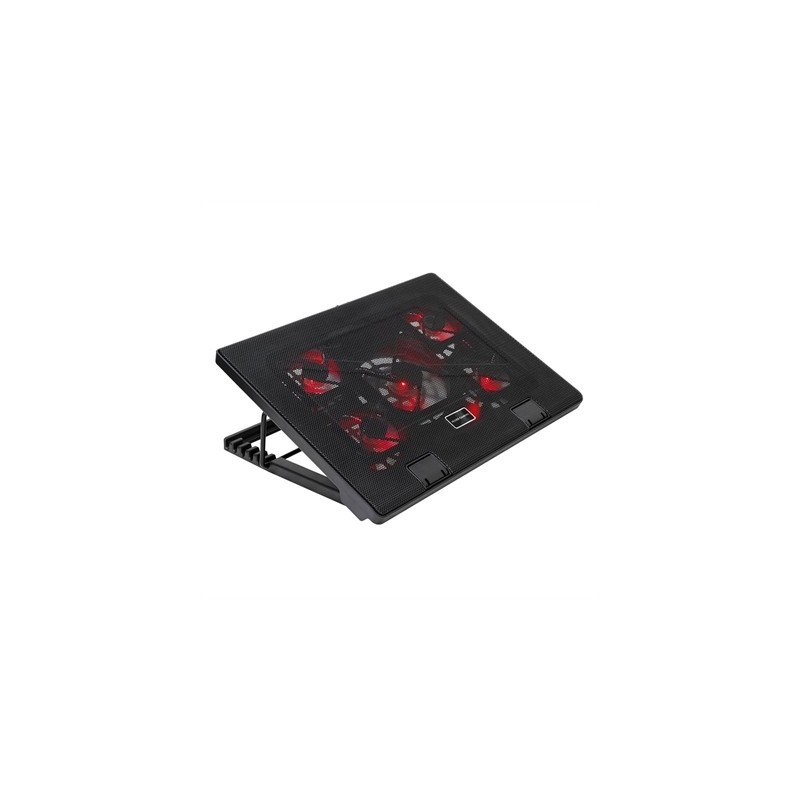 Soporte Refrigerante Mars Gaming MNBC2 para Portátiles hasta 17.3″/ Iluminación LED