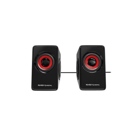 Mars Gaming Altavoces 2.0 MS1 negro/rojo