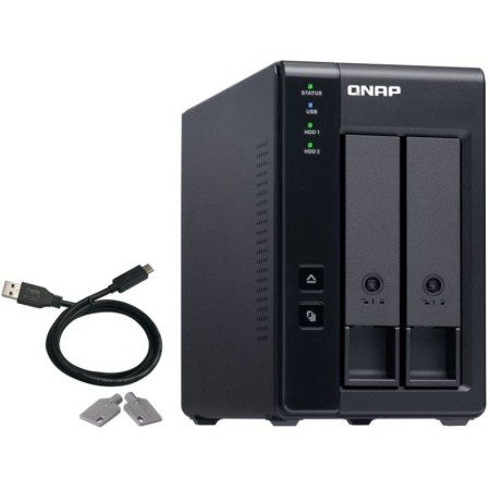 DAS QNAP TR-002/ 2 Bahías 3.5″- 2.5″/ Formato Torre