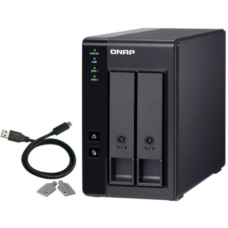 DAS QNAP TR-002/ 2 Bahías 3.5″- 2.5″/ Formato Torre