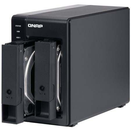 DAS QNAP TR-002/ 2 Bahías 3.5″- 2.5″/ Formato Torre