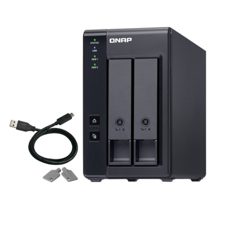 DAS QNAP TR-002/ 2 Bahías 3.5″- 2.5″/ Formato Torre