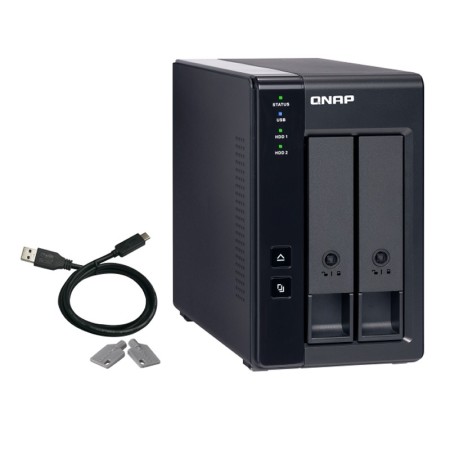 DAS QNAP TR-002/ 2 Bahías 3.5″- 2.5″/ Formato Torre
