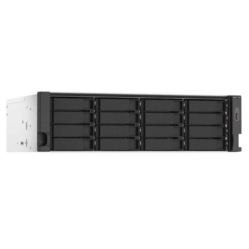 Servidor nas qnap ts - 1673au - rp - 16g 16 bahias 3u rack 16gb gigabit ethernet