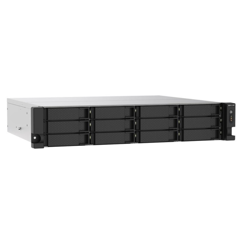 Servidor nas qnap ts - 1273au - rp - 8g 12 bahias 2u rack 8gb gigabit ethernet