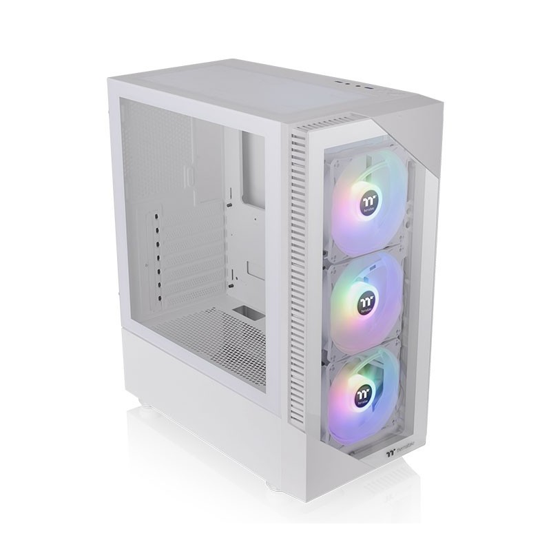 Caja ordenador gaming thermaltake view 200 tg snow atx 2 x usb 3.0 3 x 120mm argb