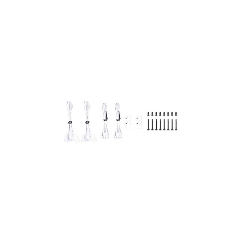 Ventilador 140x140 thermaltake ct140 white pack 2uds - 1500rpm - pwm - argb
