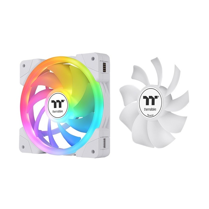 Ventilador caja thermaltake swafan ex14 argb 3x 140mm blanco