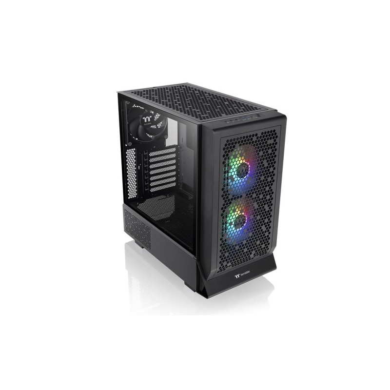 Caja ordenador gaming thermaltake ceres 330 tg atx argb cristal templado negra