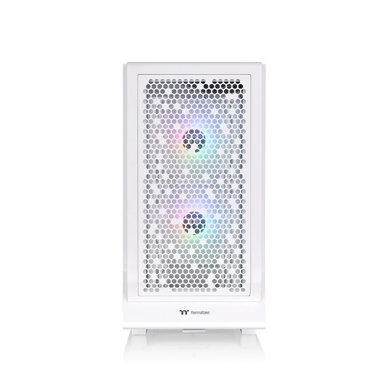 Caja ordenador gaming thermaltake ceres 330 tg atx argb cristal templado blanca