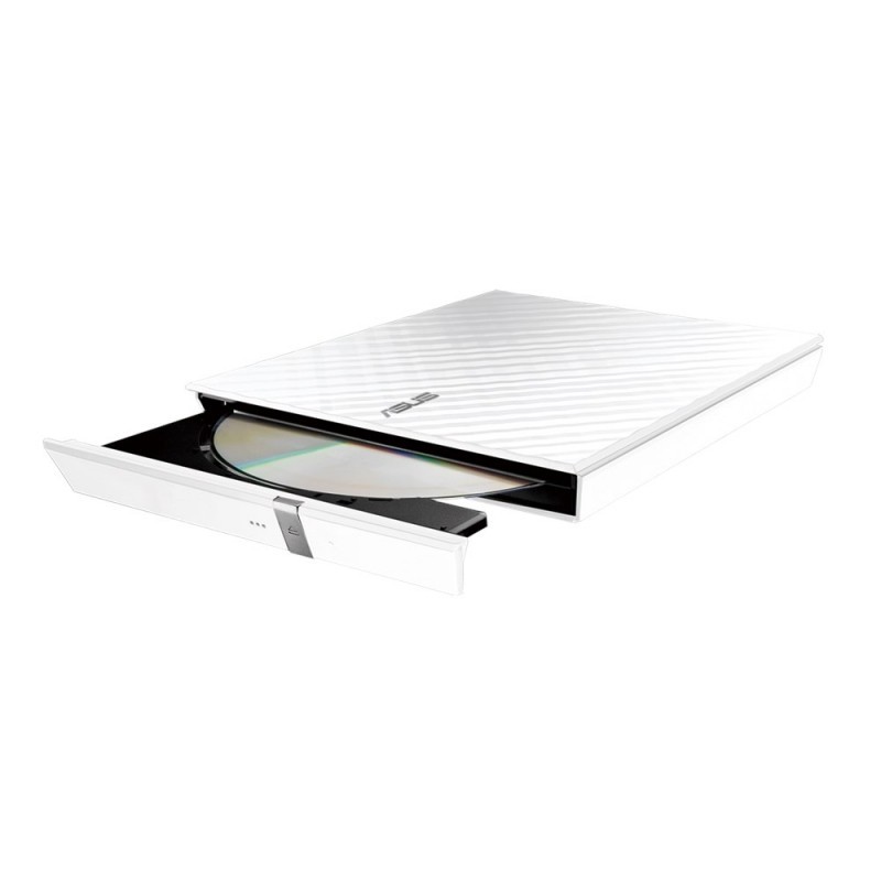 Grabadora Externa CD/DVD Asus SDRW-08DS2S-U Lite/ Blanco