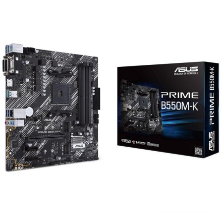Placa Base Asus Prime B550M-K Socket AM4/ DDR4/ PCIe 4.0/ Micro ATX