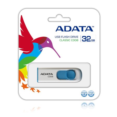 ADATA Lapiz Usb C008 32GB USB 2.0 Blanco/Azul