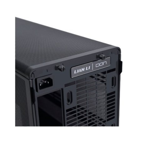 Caja ordenador gaming lian li a3 matx cristal templado madera negra