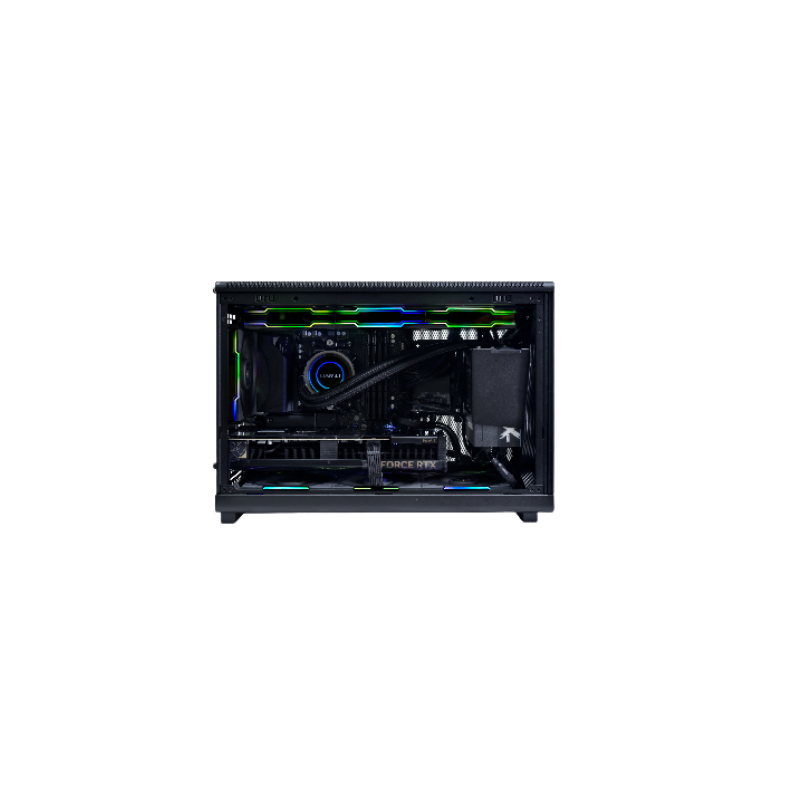 Caja ordenador gaming lian li a3 matx cristal templado madera negra