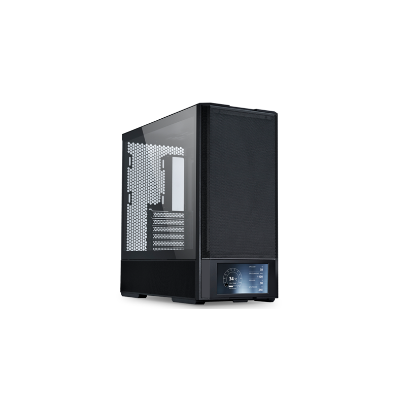 Caja ordenador gaming lian li lancool 207 lcd atx argb cristal templado negra