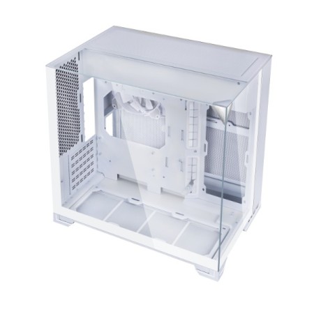 Caja ordenador gaming lian li one vision m matx cristal templado blanca
