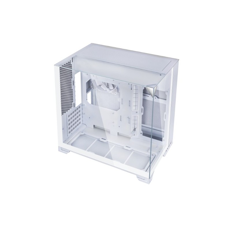 Caja ordenador gaming lian li one vision m matx cristal templado blanca
