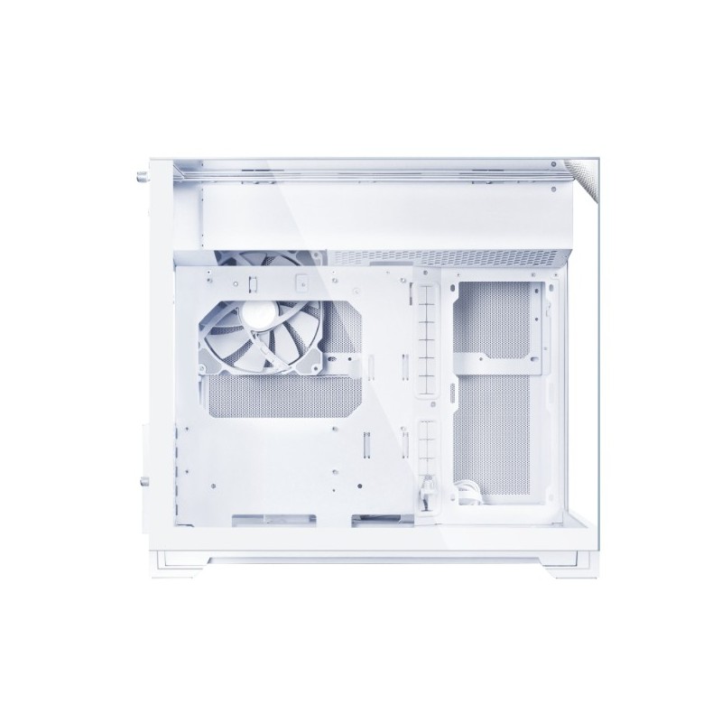 Caja ordenador gaming lian li one vision m matx cristal templado blanca