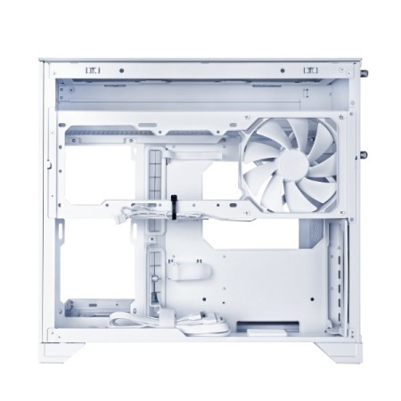 Caja ordenador gaming lian li one vision m matx cristal templado blanca
