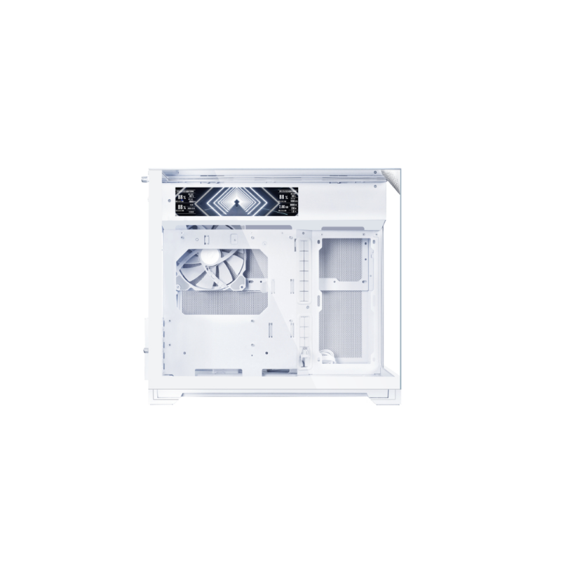 Caja ordenador gaming lian li one vision m matx cristal templado blanca