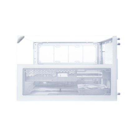 Caja ordenador gaming lian li one vision m matx cristal templado blanca