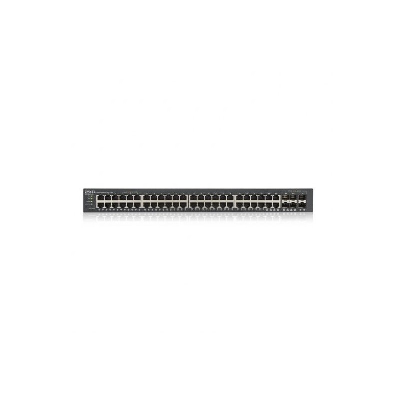 Switch 50 puertos zyxel gs1920 - 48v2 - eu0101f gestionable 44 puertos gigabit ethernet + 4 puertos sfp combo + 2 puertos sfp
