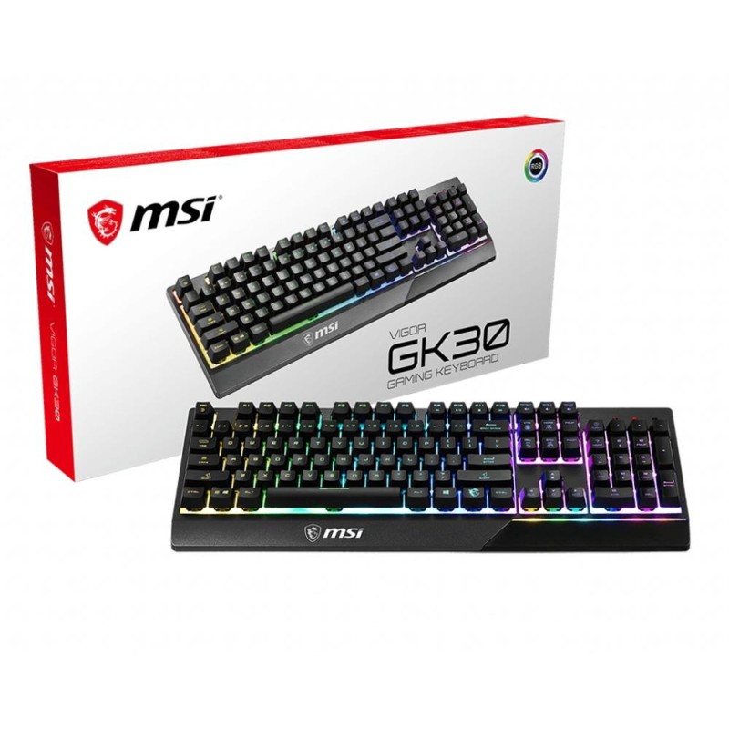 Teclado gaming msi gk30 negro